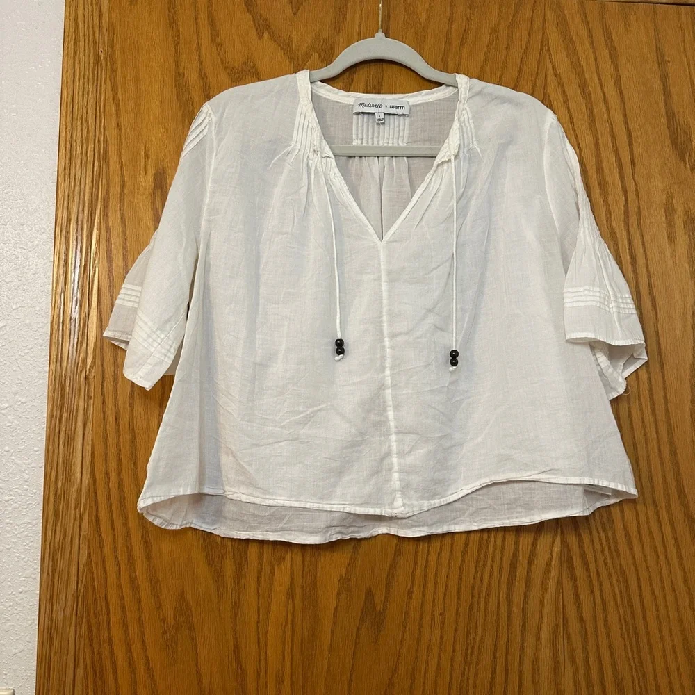 Madewell x Warm Pintuck Women's Top - Size L - Picture 2 of 12